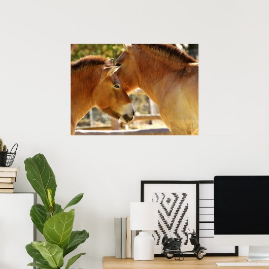 Schöne Pferde Poster (Heimbüro)