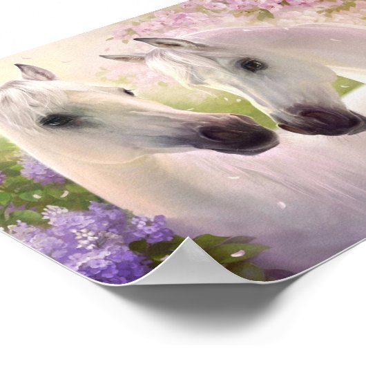 Schöne Pferde Poster (Ecke)