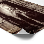 Schöne Pferde Rustic Brown Barn Poster (Ecke)