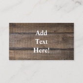 Schöne Pferde und rustikale Barnistenkarte Visitenkarte (Rückseite)