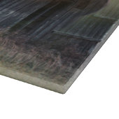 Schöne Pferde und rustikaler Stall Schneidebrett (Ecke)