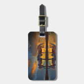 Schöne Pferde und Wasser Gepäckanhänger (Vorderseite vertikal)