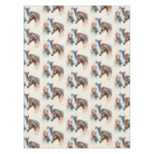 Schöne Pferde Western Boho Style Gemustert Tischdecke (Vorderseite)