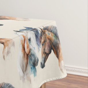 Schöne Pferde Western Boho Style Gemustert Tischdecke