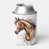 Schöne Pferdefrühlingsblumen Dosenkühler (Kanne Vorderseite)