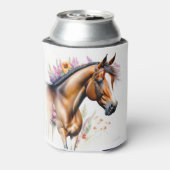 Schöne Pferdefrühlingsblumen Dosenkühler (Kanne Rückseite)