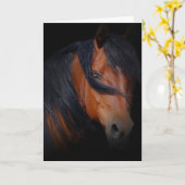 Schöne PferdeGeburtstagskarte Karte (Gelbe Blume)