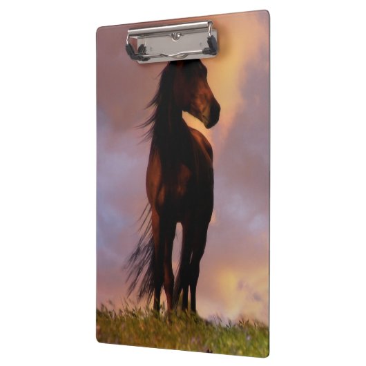 Schöne Pferdeklatsche Klemmbrett (Links)