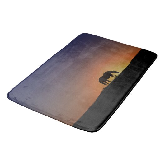 Schöne Pferdekutsche Badematte (Schrägansicht)