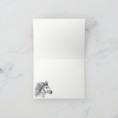 Schöne Pferdepfeifenkarte Karte (Innenseite)