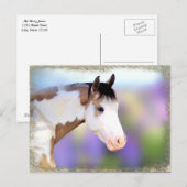 Schöne Pferdepostkarten Postkarte (Vorne/Hinten)