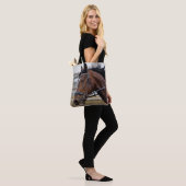 Schöne Pferderottertasche Tasche (Am Model)