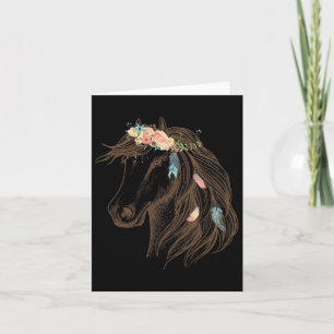 Schöne Pferdeschlittenkunst für Tierfreunde Karte