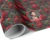 Schöne Pfingstrosen Florale Geburtstagsfeier Geschenkpapier (Rolleneckpunkt)