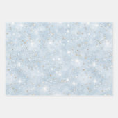 Schöne Pfirsich-Baby-Blau-Faux-Glitter-Brautjungfe Geschenkpapier Set (Vorderseite 3)