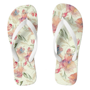 Schöne Pfirsich Blumen    Badesandalen
