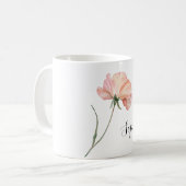 Schöne Pfirsichblüte Kaffeetasse (Vorderseite Links)