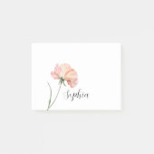 Schöne Pfirsichblüte Post-it Klebezettel (Vorderseite)