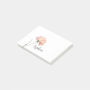 Schöne Pfirsichblüte Post-it Klebezettel
