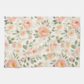 Schöne Pfirsichblüten Brautparty Geschirrtuch (Horizontal)