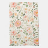 Schöne Pfirsichblüten Brautparty Geschirrtuch (Vertikal)
