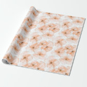 Schöne Pfirsichblüten Geburtstag Geschenkpapier (Ungerollt)