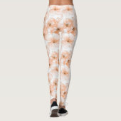 Schöne Pfirsichblüten Geburtstag Leggings (Rückseite)