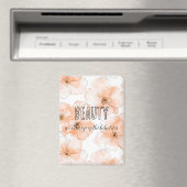 Schöne Pfirsichblüten Geburtstag Magnet (In Situ (Geschirrspüler))