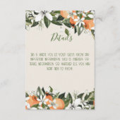 Schöne Pfirsiche und farbenfrohe Folientöne Begleitkarte (Vorderseite)