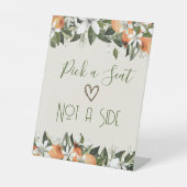 Schöne Pfirsiche Wählen Sie einen Platz, nicht ein Sockelschild (Vorderseite)