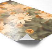 Schöne pfirsichfarbene Blume blüht floral Fotodruck (Ecke)