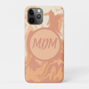 Schöne Pfirsichwirbel Case-Mate iPhone Hülle