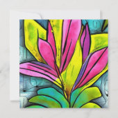 Schöne Pflanze Feiertagskarte (Vorderseite)