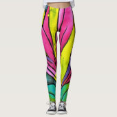 Schöne Pflanze Leggings (Vorderseite)