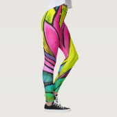 Schöne Pflanze Leggings (Rechts)