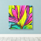 Schöne Pflanze Leinwanddruck (Insitu (Holzboden))