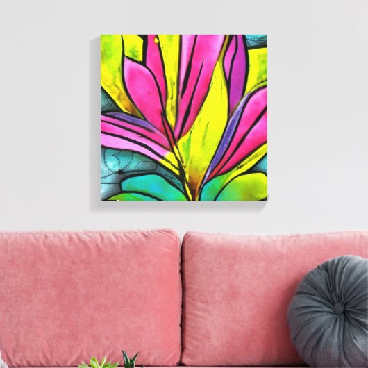 Schöne Pflanze Leinwanddruck (Insitu (Wohnzimmer))