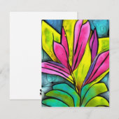 Schöne Pflanze Mitteilungskarte (Vorne/Hinten)