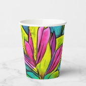 Schöne Pflanze Pappbecher (Links)