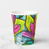 Schöne Pflanze Pappbecher (Vorderseite)