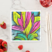 Schöne Pflanze Serviette (Beispiel)