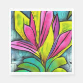 Schöne Pflanze Serviette (Vorderseite)