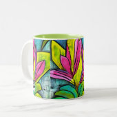 Schöne Pflanze Zweifarbige Tasse (Vorderseite Links)