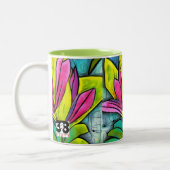 Schöne Pflanze Zweifarbige Tasse (Links)