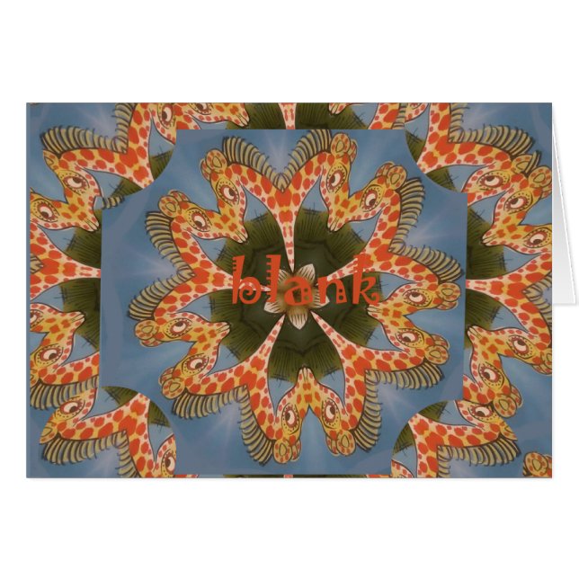 Schöne phantastische afrikanische Giraffe Blanche (Vorderseite (Horizontal))