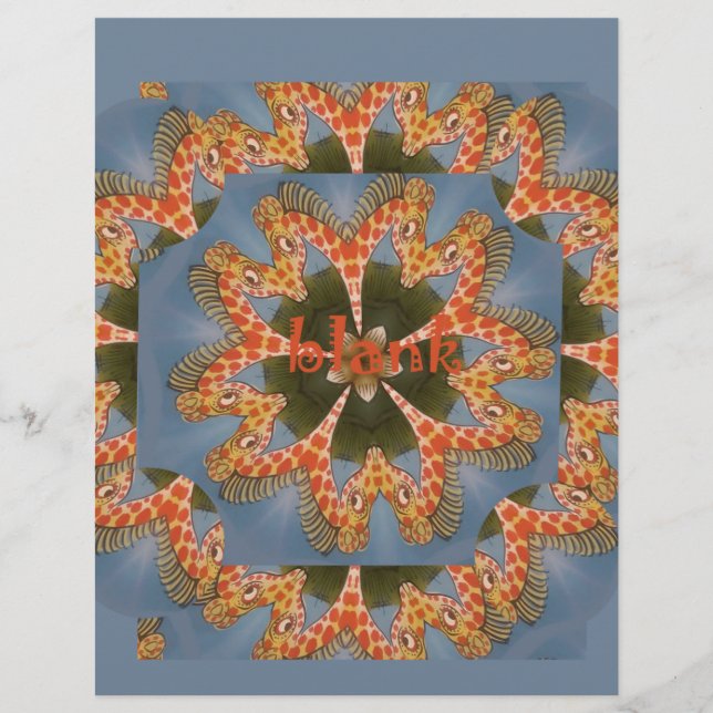 Schöne phantastische afrikanische Giraffe Blanche (Vorderseite)