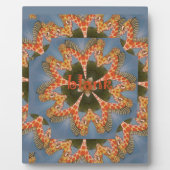 Schöne phantastische afrikanische Giraffe Blanche Fotoplatte (Vorderseite)