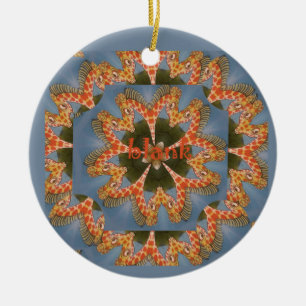 Schöne phantastische afrikanische Giraffe Blanche Keramikornament