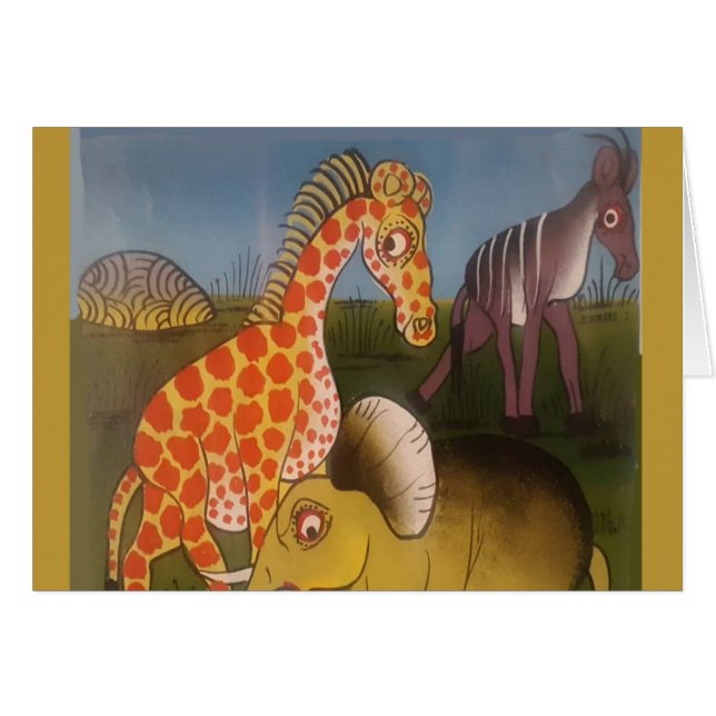 Schöne Phantastische afrikanische Safari-Farbe (Vorderseite (Horizontal))