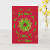 Schöne phantastische afrikanische Stammeskunst Karte (Gelbe Blume)